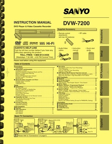 Sanyo dvw 7200 - sanyo, dvd