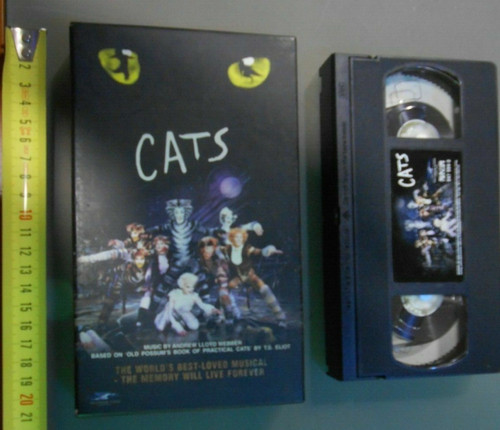 Vhs cassette film cats - film,